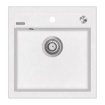 Concept DG00C50WH - CUBIS-keittiöallas 49x51 cm graniitti/valkoinen