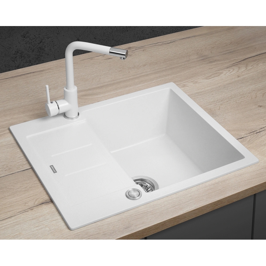 Concept DG05C45WH - Keittiöallas CUBIS 50x62 cm graniitti/valkoinen