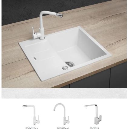 Concept DG05C45WH - Keittiöallas CUBIS 50x62 cm graniitti/valkoinen