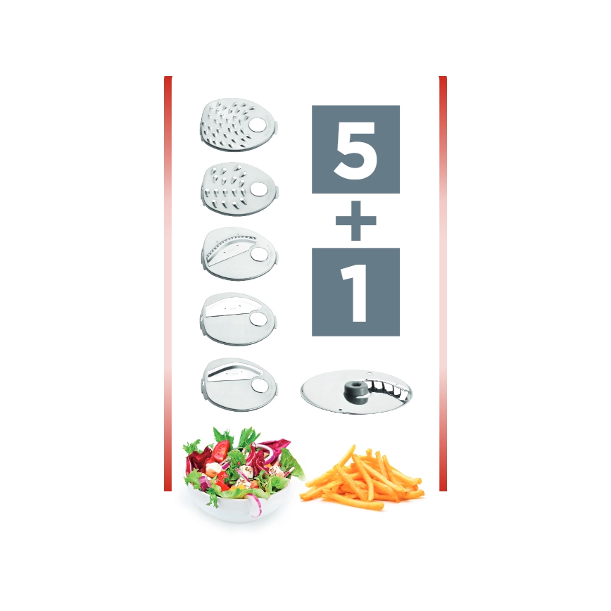 Concept ES1000 - Sähköinen raastin 200W/230V valkoinen/harmaa