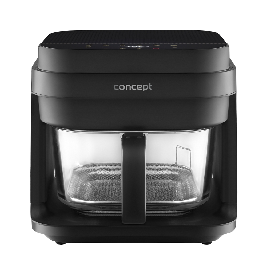 Concept FR5500 - Air Fryer GLASS & FAST 5,5 l 1200W/230V musta
