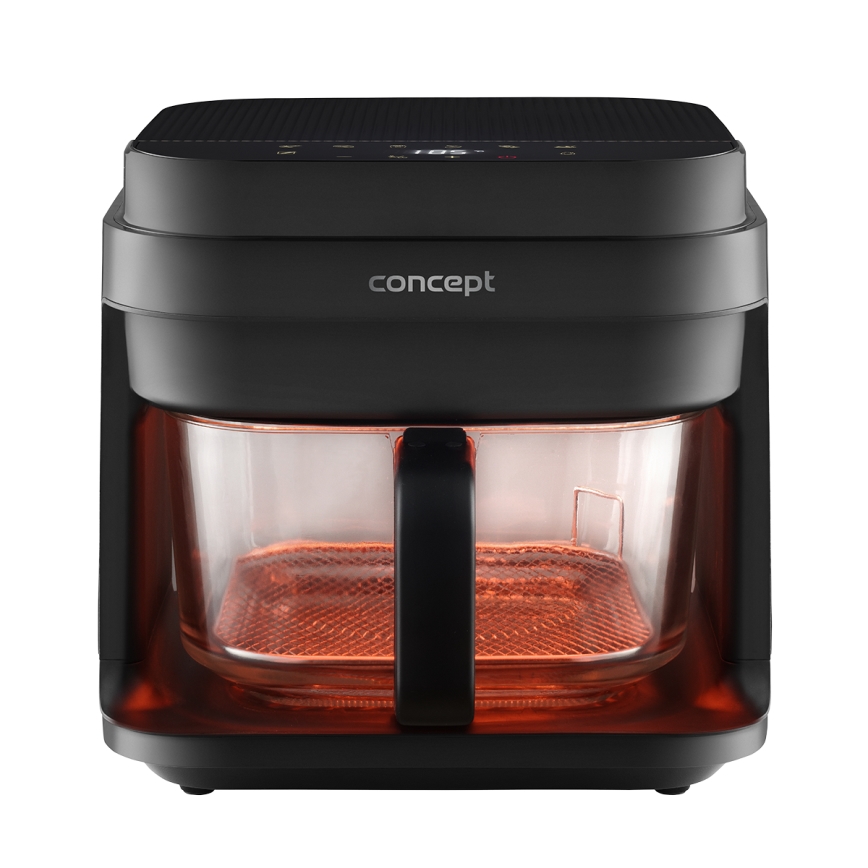 Concept FR5500 - Air Fryer GLASS & FAST 5,5 l 1200W/230V musta