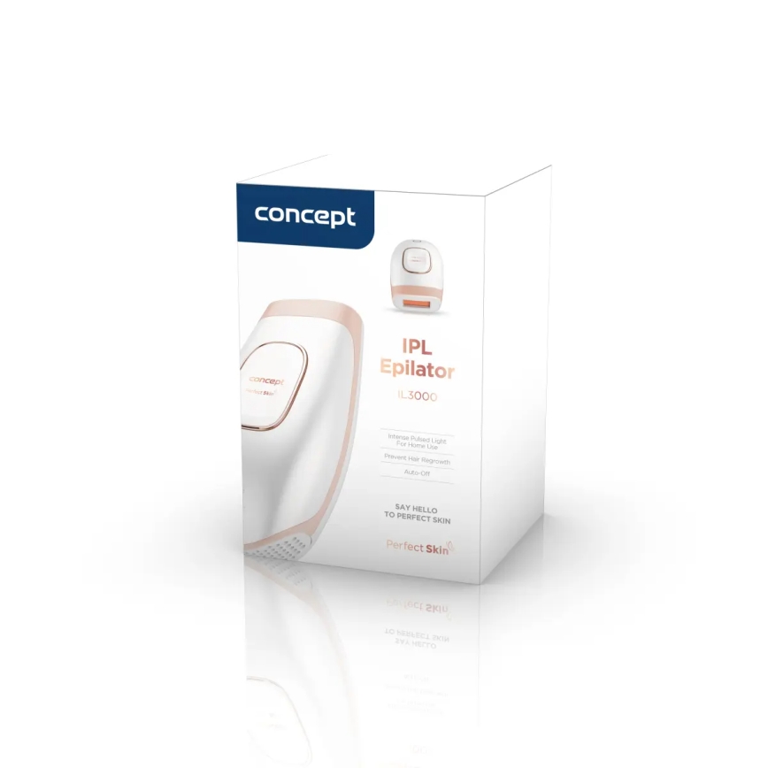 Concept IL3000 - IPL-epilaattori PERFECT SKIN 36W/230V valkoinen/ruusukulta