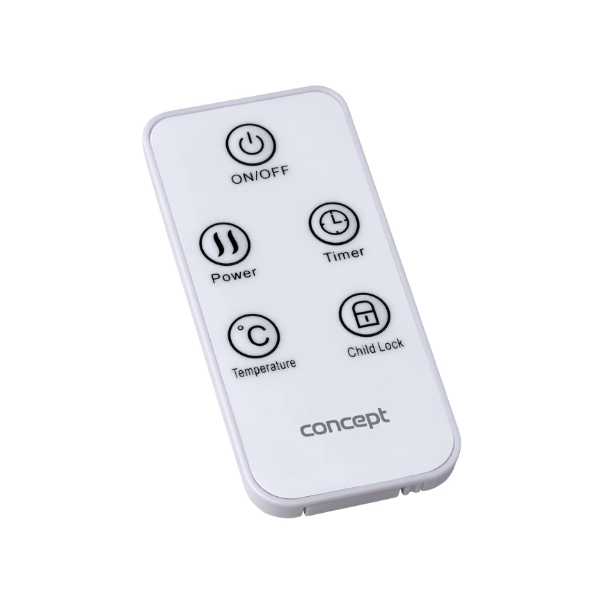Concept KS4000 - Sähköinen suoralämmitin/konvektori 1000/2000 W IP24 valkoinen + kaukosäädin