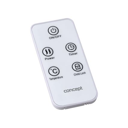 Concept KS4010 - sähköinen suoravastus-/konvektorilämmitin 1000/2000W IP24 musta + kaukosäädin