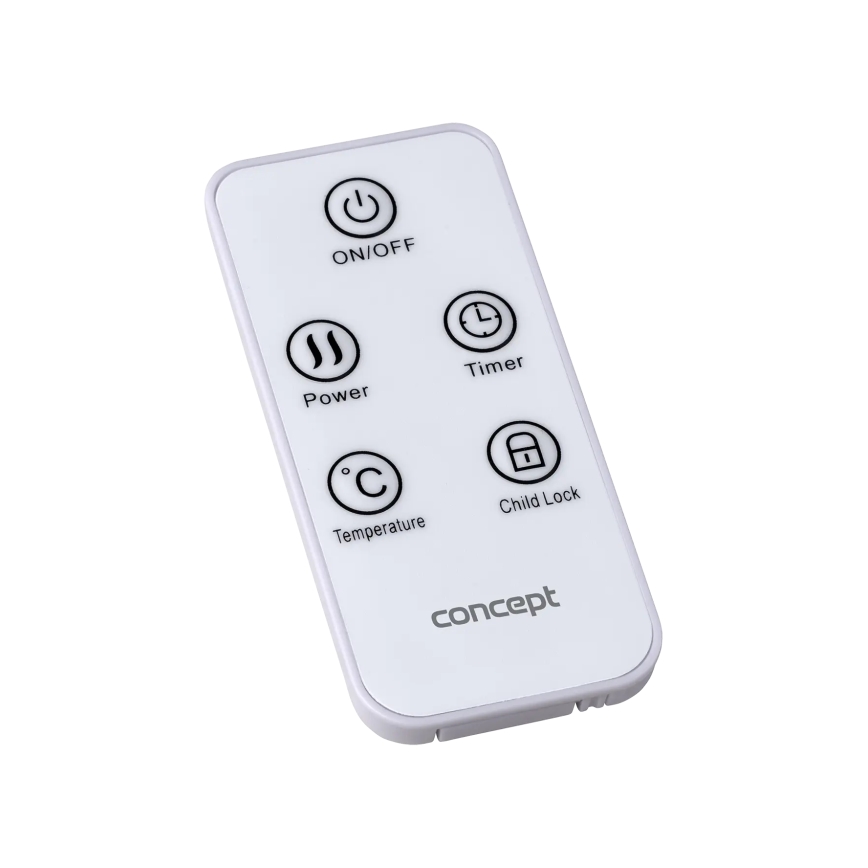 Concept KS4010 - sähköinen suoravastus-/konvektorilämmitin 1000/2000W IP24 musta + kaukosäädin