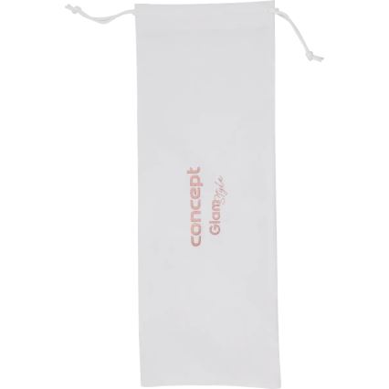 Concept KT2140 - Kolmiputkinen hiusten kiharrin GLAM STYLE 100W/230V valkoinen/ruusukulta