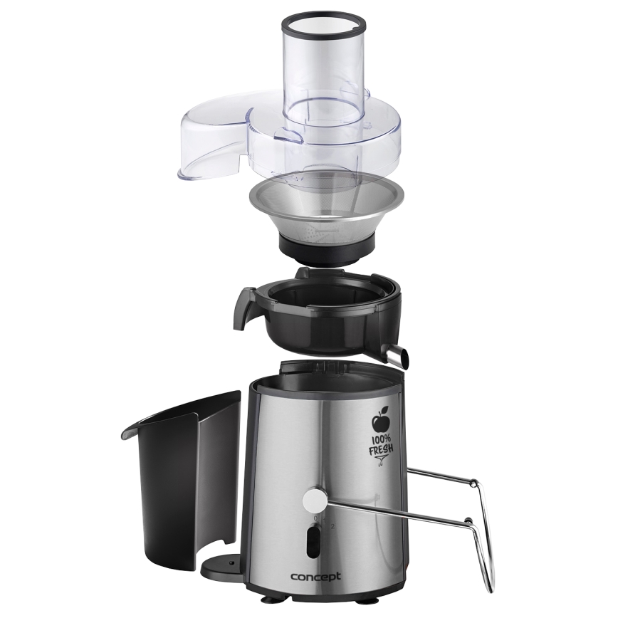 Concept LO7026 - Keskipakoismehupuristin 1000W/230V musta/ruostumaton