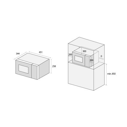Concept MT4420wh - 800 W/230 V mikroaaltouuni, 20 l, valkoinen