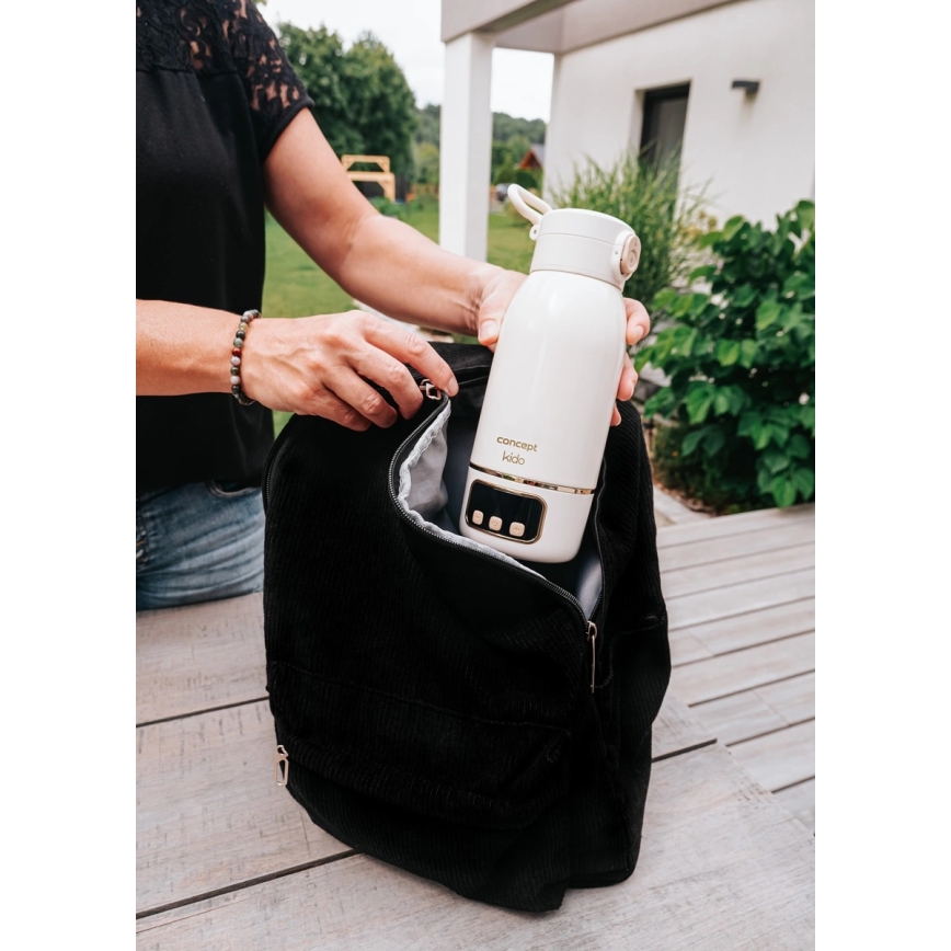 Concept OC4000 - KIDO-matkalämmitin vedelle ja maidolle 500 ml 36W/7,4V 5000 mAh beige