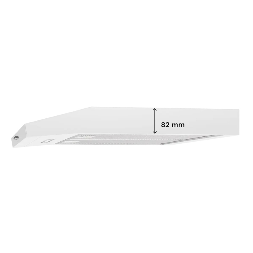 Concept OPP1260wh - Alakaappiin asennettava liesituuletin 59,5 cm valkoinen