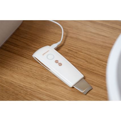 Concept PO2030 - Kosmeettinen ultraäänislastalla PERFECT SKIN 2,5W/5V USB 600 mAh valkoinen