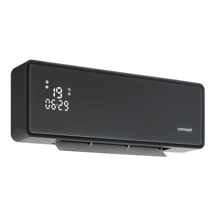Concept QH4100 - Sähkölämmitin 1000/2000 W Wi-Fi IP22 harmaa + kaukosäädin