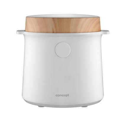 Concept RE3030 - Digitaalinen riisikeitin 2-in-1 380W/230V 1,5 l valkoinen/puukuvio