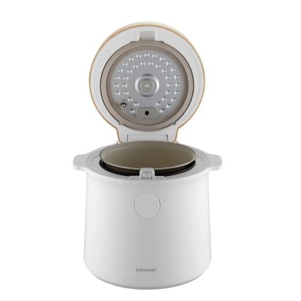 Concept RE3030 - Digitaalinen riisikeitin 2-in-1 380W/230V 1,5 l valkoinen/puukuvio