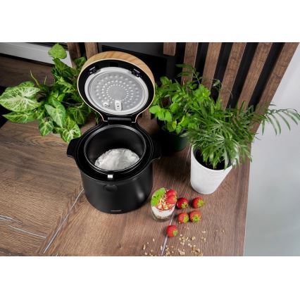 Concept RE4040 - Digitaalinen 2-in-1 riisikeitin 450W/230V 2 l musta/puukuvio