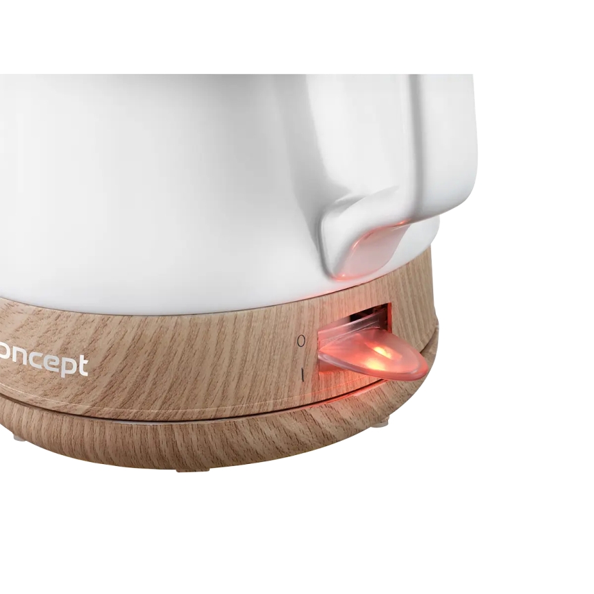 Concept RK0060 - Nopea vedenkeitin 1 l 1000W/230V valkoinen/keramiikka