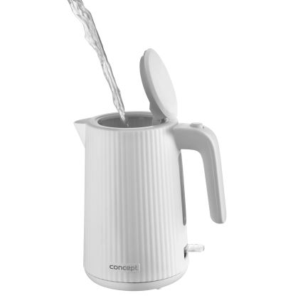 Concept RK2390 - Nopea vedenkeitin 1,7 l 2200W/230V valkoinen