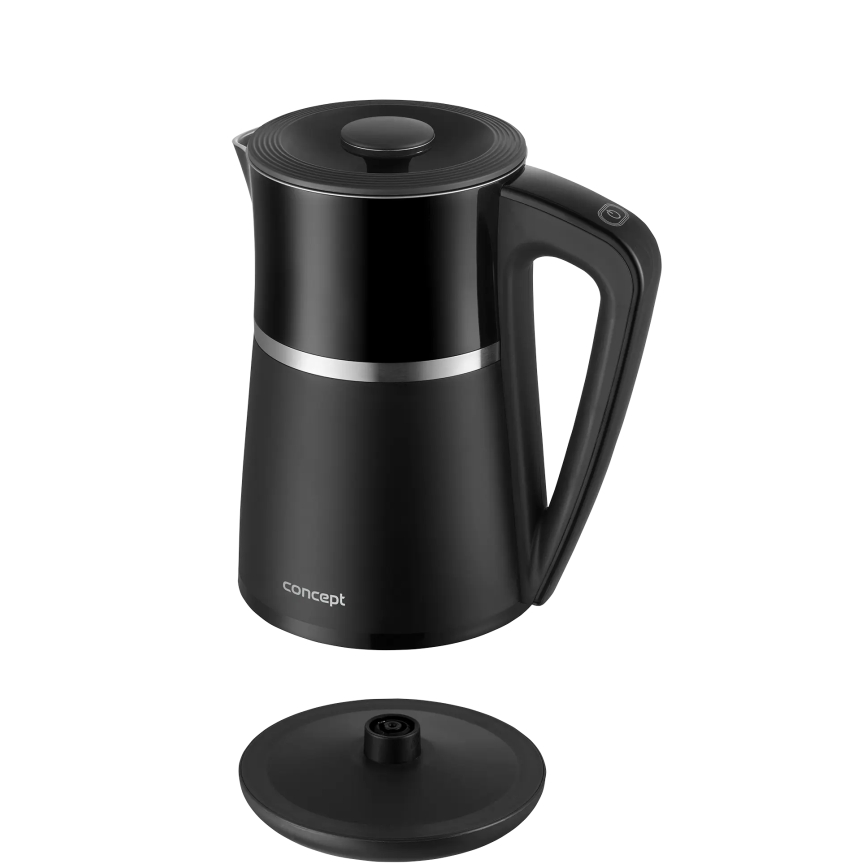Concept RK3100 - Tehokas 1,7 l vedenkeitin lämpötilansäädöllä 2200W/230V musta
