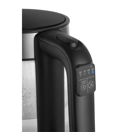 Concept RK4067 - Vedenkeitin lämpötilansäädöllä 1,7 l 2200W/230V ruostumaton teräs