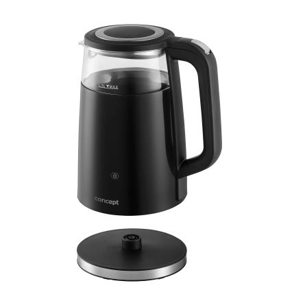 Concept RK4100 - Nopea vedenkeitin lämpötilansäädöllä 1,7 l 2200W/230V musta