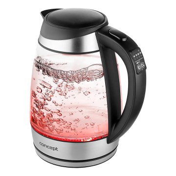 Concept RK4120 - Nopea vedenkeitin lämpötilansäädöllä 1,7 l 2200W/230V ruostumaton teräs