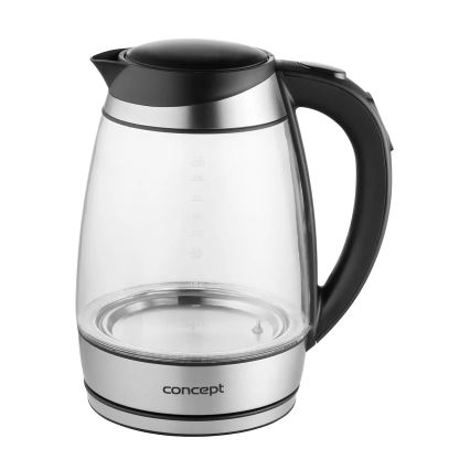 Concept RK4120 - Nopea vedenkeitin lämpötilansäädöllä 1,7 l 2200W/230V ruostumaton teräs