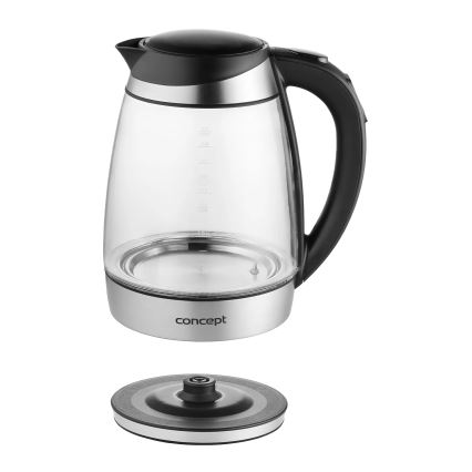 Concept RK4120 - Nopea vedenkeitin lämpötilansäädöllä 1,7 l 2200W/230V ruostumaton teräs