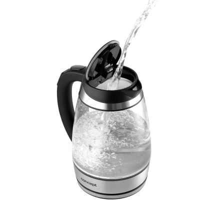 Concept RK4120 - Nopea vedenkeitin lämpötilansäädöllä 1,7 l 2200W/230V ruostumaton teräs