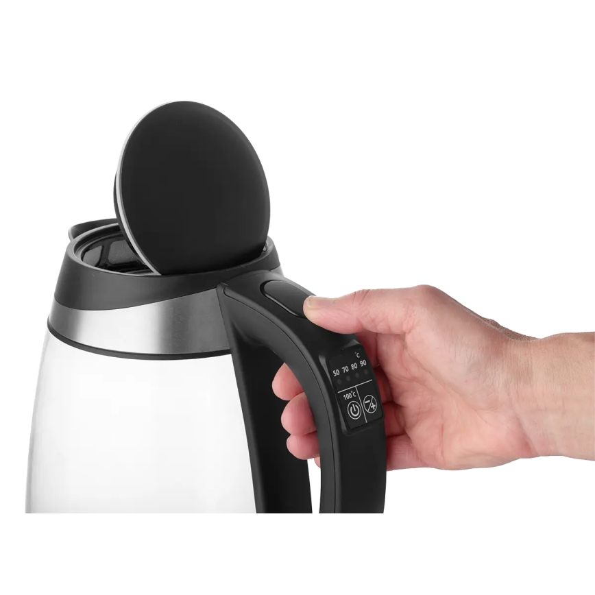 Concept RK4120 - Nopea vedenkeitin lämpötilansäädöllä 1,7 l 2200W/230V ruostumaton teräs