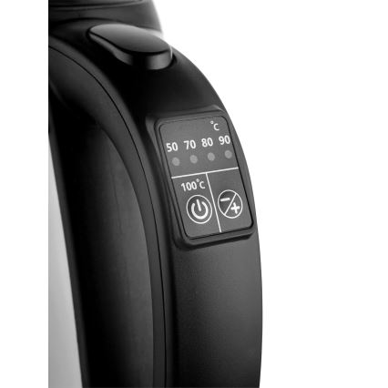 Concept RK4120 - Nopea vedenkeitin lämpötilansäädöllä 1,7 l 2200W/230V ruostumaton teräs