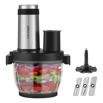 Concept RM3300 - Keittiörobotti raastimella 1000W/230V musta/ruostumaton