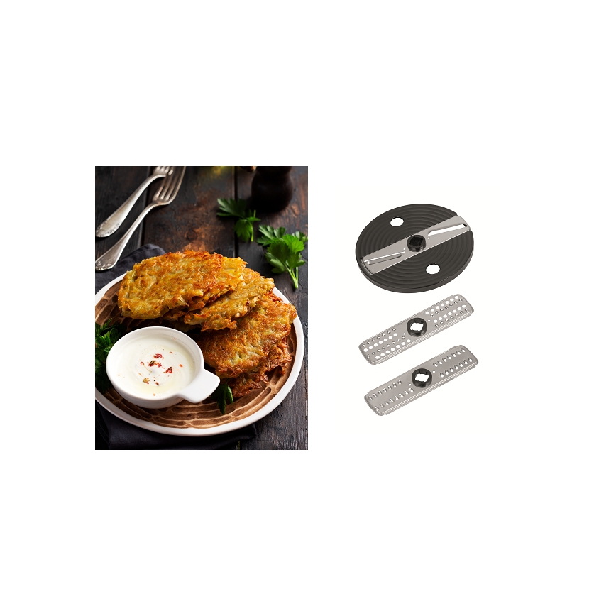 Concept RM3300 - Keittiörobotti raastimella 1000W/230V musta/ruostumaton