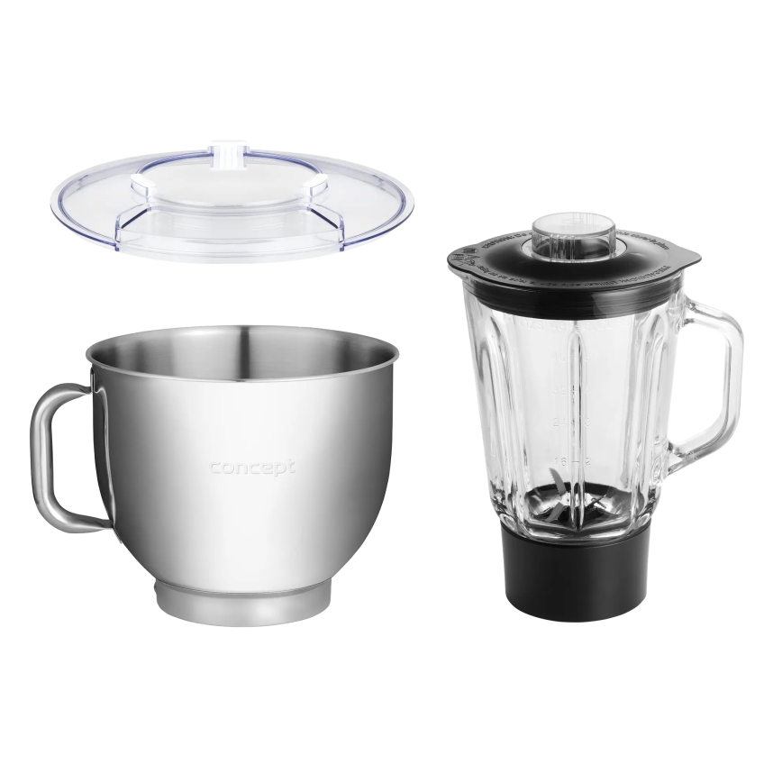Concept RM6000 - Keittiön planetaarinen yleiskone DOUGH EXPERT 1900W/230V antrasiitti/ruostumaton teräs