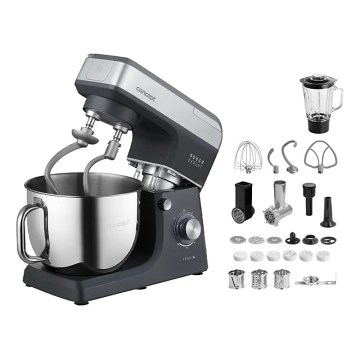 Concept RM6000 - Keittiön planetaarinen yleiskone DOUGH EXPERT 1900W/230V antrasiitti/ruostumaton teräs