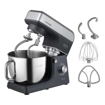 Concept RM6010 - Keittiön planetaarinen yleiskone DOUGH EXPERT 1900W/230V antrasiitti/ruostumaton teräs