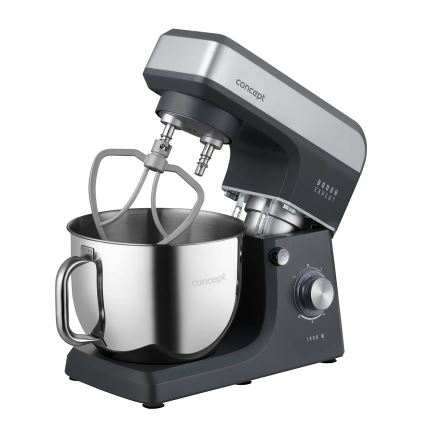 Concept RM6010 - Keittiön planetaarinen yleiskone DOUGH EXPERT 1900W/230V antrasiitti/ruostumaton teräs