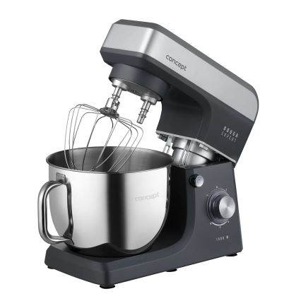 Concept RM6010 - Keittiön planetaarinen yleiskone DOUGH EXPERT 1900W/230V antrasiitti/ruostumaton teräs