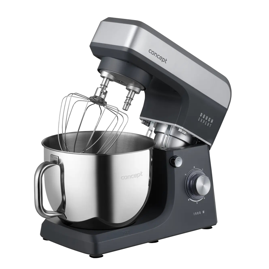 Concept RM6010 - Keittiön planetaarinen yleiskone DOUGH EXPERT 1900W/230V antrasiitti/ruostumaton teräs
