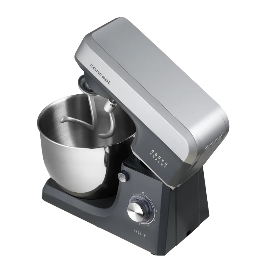 Concept RM6010 - Keittiön planetaarinen yleiskone DOUGH EXPERT 1900W/230V antrasiitti/ruostumaton teräs