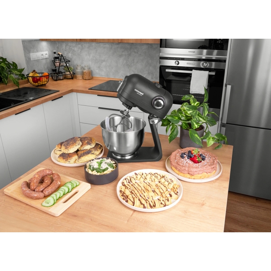 Concept RM8000 - yleiskone ruostumattomalla teräskulholla 1200W/230V musta
