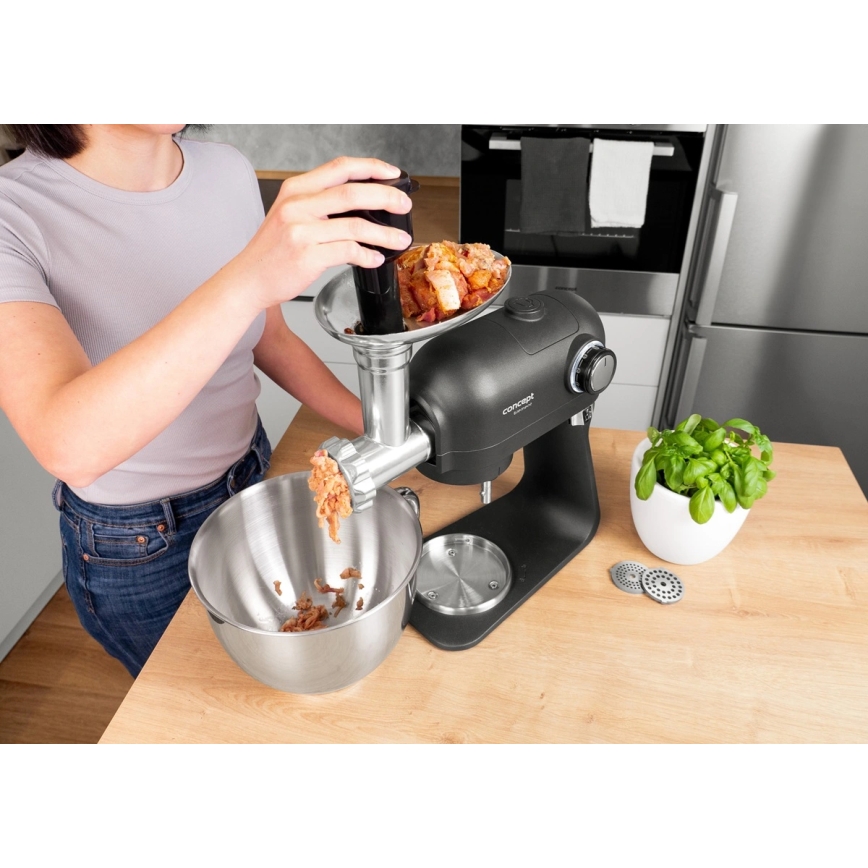 Concept RM8000 - yleiskone ruostumattomalla teräskulholla 1200W/230V musta