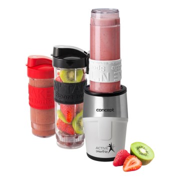 Concept SM3380 - Smoothiemikseri lisävarusteilla ACTIVE SMOOTHIE 500W/230V valkoinen