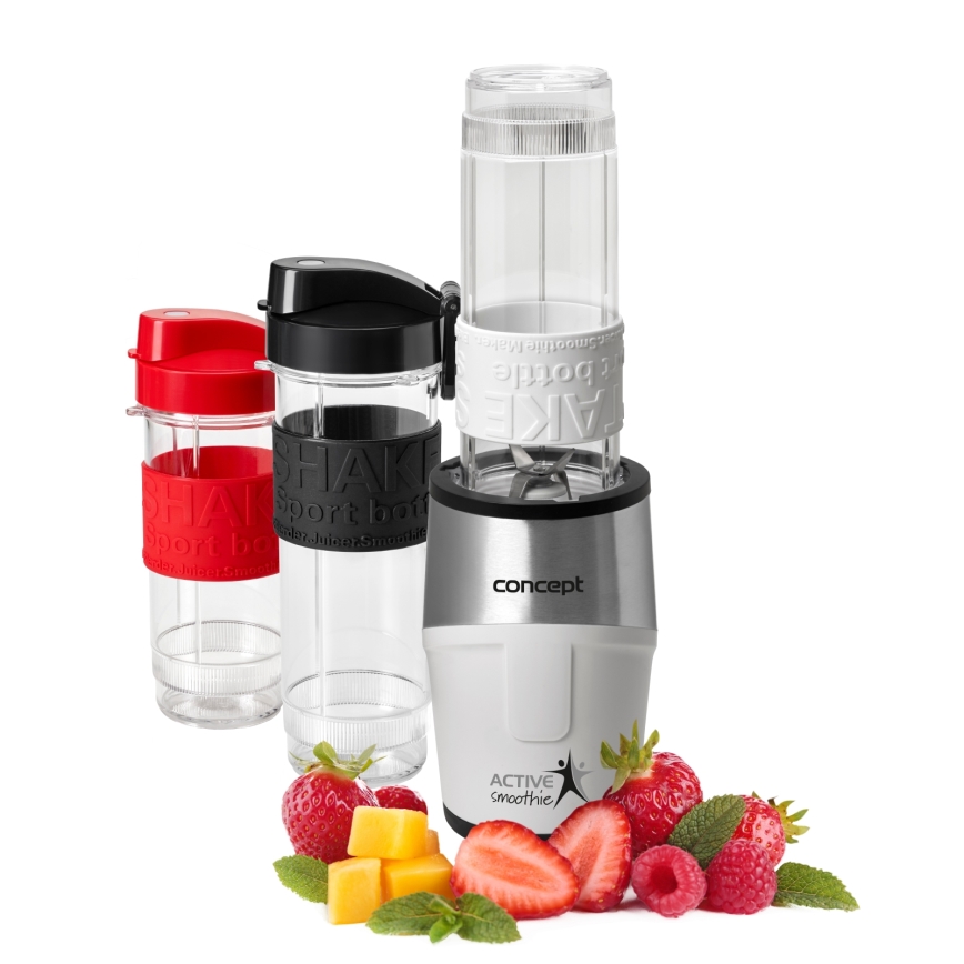 Concept SM3380 - Smoothiemikseri lisävarusteilla ACTIVE SMOOTHIE 500W/230V valkoinen