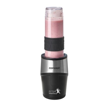Concept SM3385 - Smoothie blenderi lisävarusteiden kanssa ACTIVE SMOOTHIE 500W/230V musta