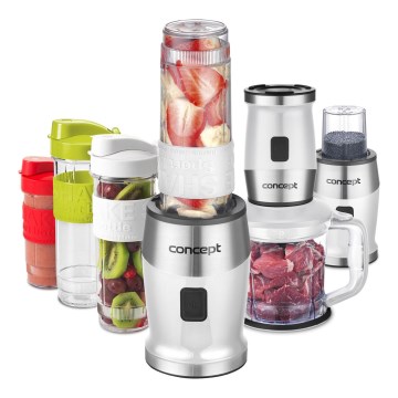 Concept SM3391 - Smoothie blenderi lisävarusteiden kanssa 700W/230V valkoinen