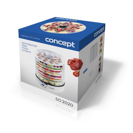 Concept SO2020 - Ruokakuivuri 500W/230V valkoinen