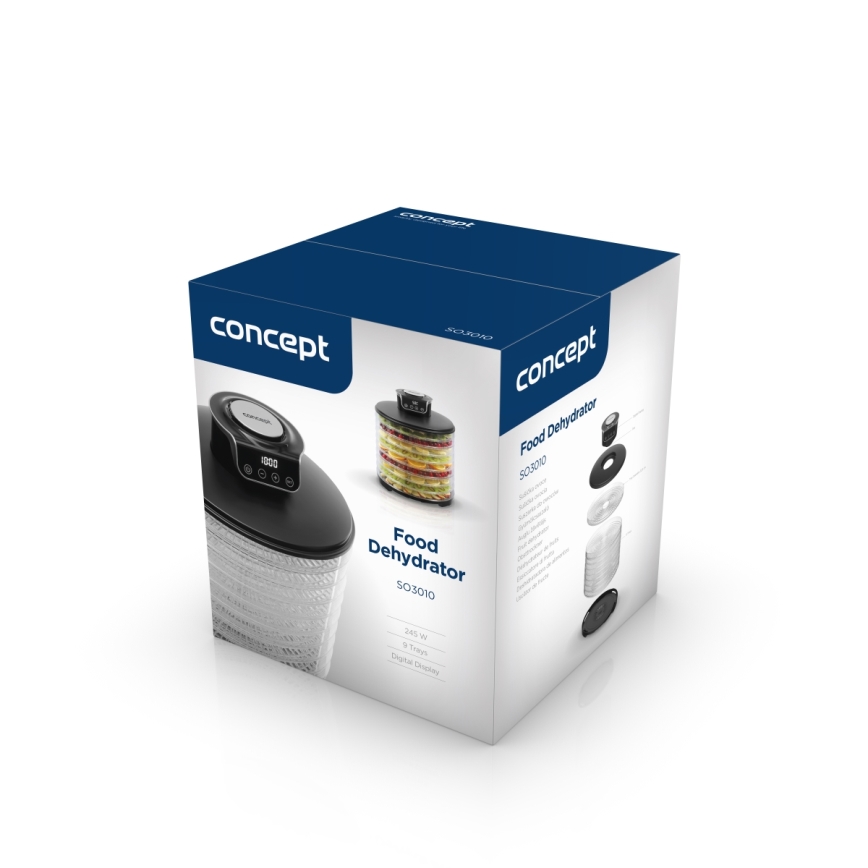 Concept SO3010 - Ruokakuivuri 245W/230V musta