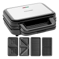 Concept SV3070 - XXL 4-in-1 leivänpaahdin 900W/230V musta/ruostumaton teräs