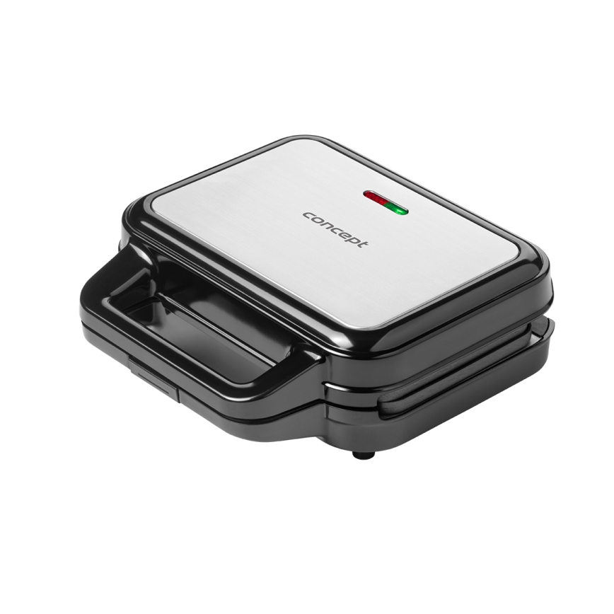 Concept SV3070 - XXL 4-in-1 leivänpaahdin 900W/230V musta/ruostumaton teräs